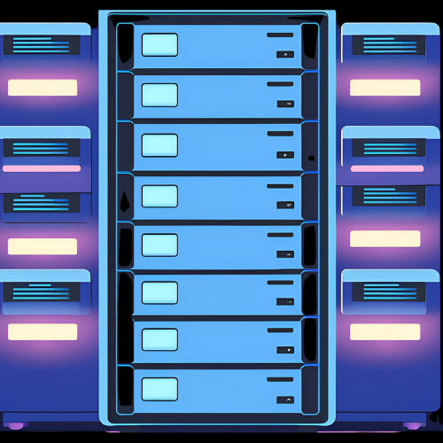 Logo für Backup Management Darstellung eines Serverracks zur Speicherung von Daten